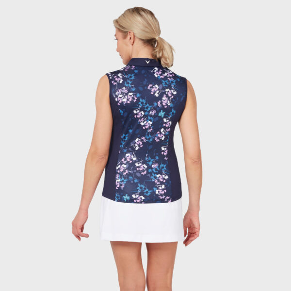 Callaway Allover Butterfly Floral Printed Polo