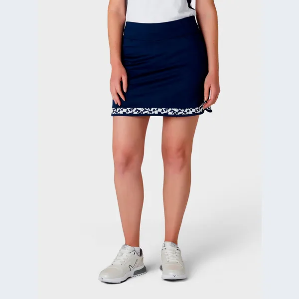 Callaway Two-Tone Geometric Blocked 17″ Golf Skort - dame