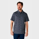 Callaway All Over Chevron Confetti Print Polo - herre