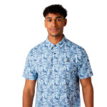 Penguin Novelty Grid Print Polo - herre