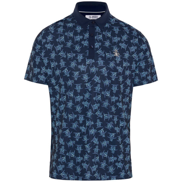 Penguin All Over 60’s Floral Pete Print Polo - herre