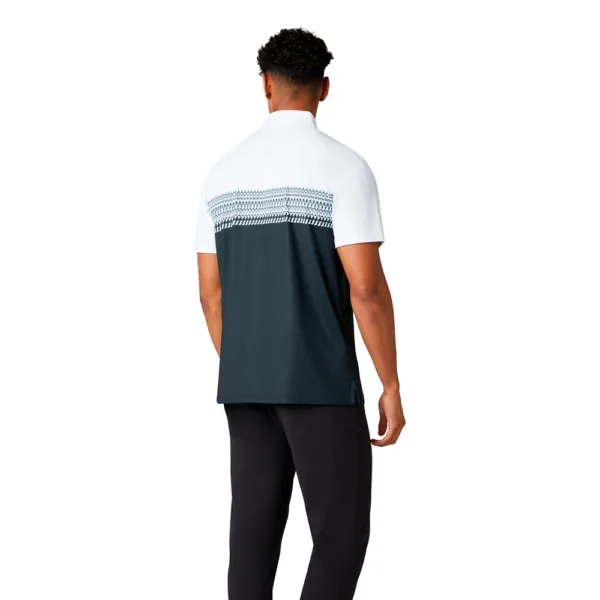 Penguin Stripe Block Print Polo - herre