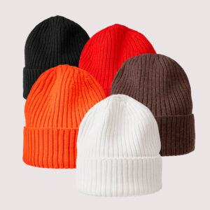 MJM Beanie Strikhue 100 % Merino Wool