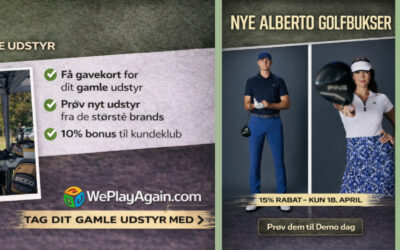 Få penge for dit gamle golfudstyr
