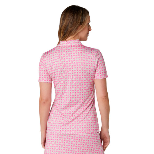 Callaway Deco Geo Short Sleeve Polo - Dame
