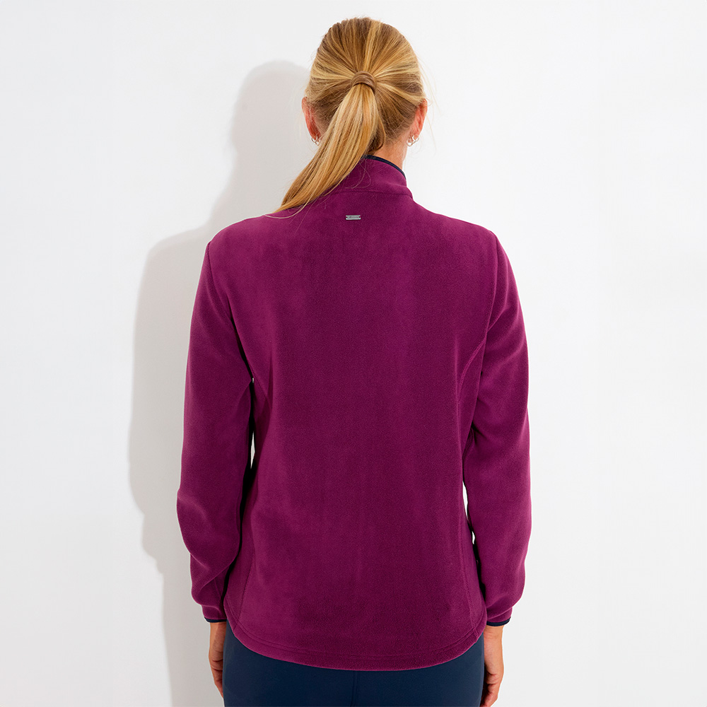 Abacus Foxhills Midlayer Fullzip Dame Beetroot set bagfra