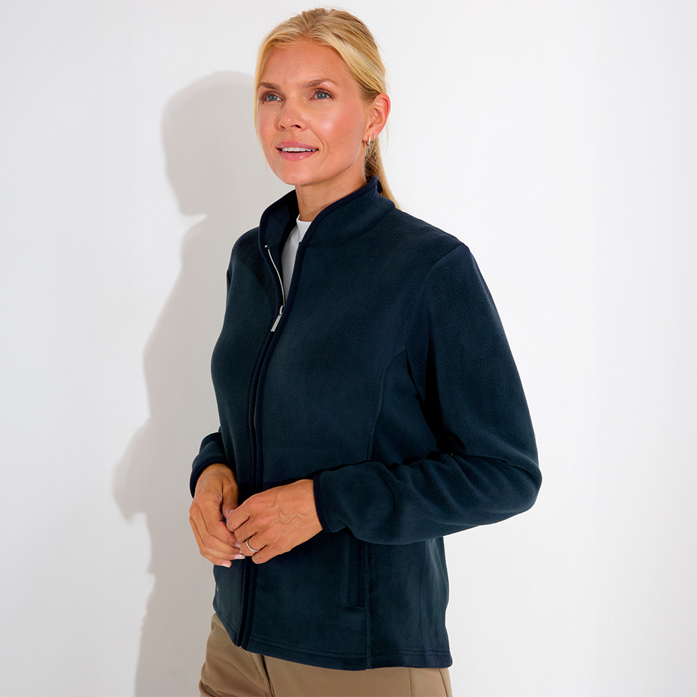 Abacus Foxhills Midlayer Fullzip Dame navy set fra siden